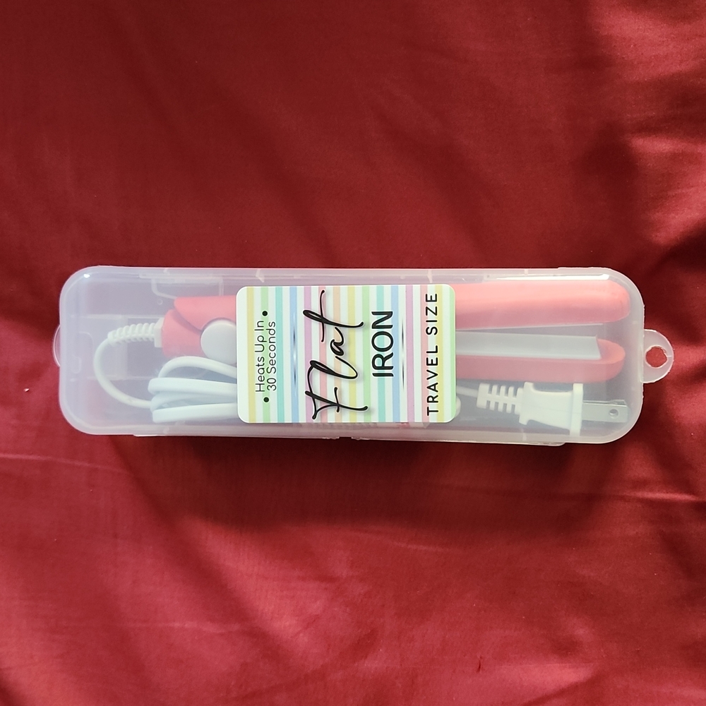 Momentum Brands Flat Iron Travel Size Dark Coral Pink
